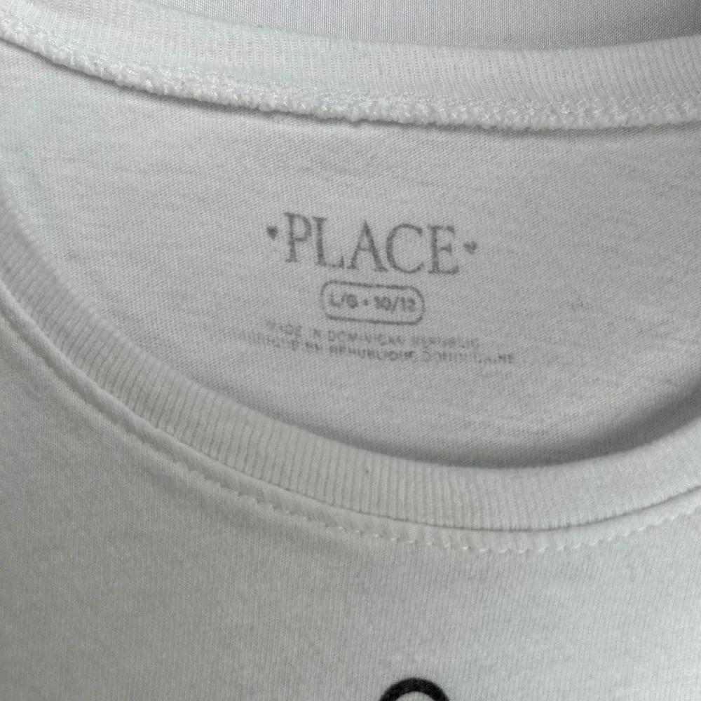 The Childrens Place Girls White Smart Girls Rule Graphic T-Shirt L 10/12 3047482